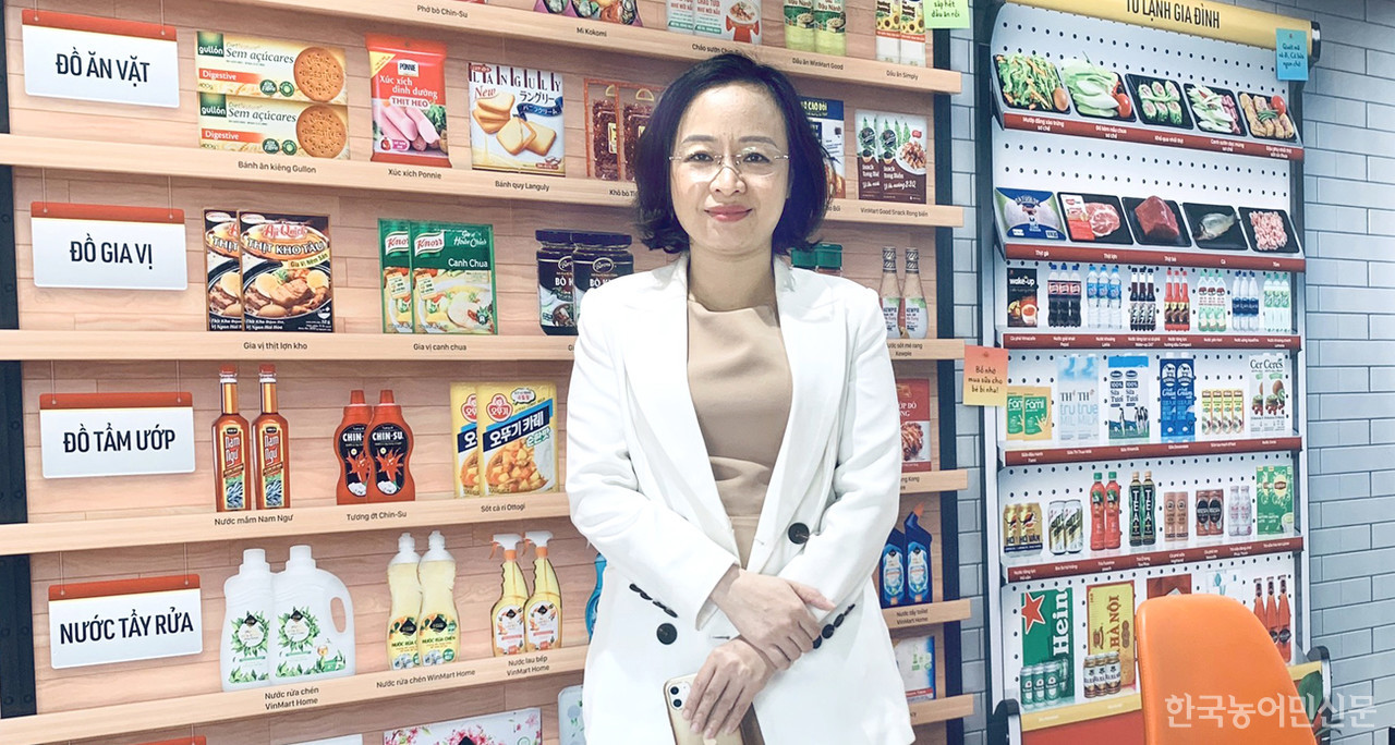 베트남 Wincommerce사의 응우웬 티 하이 옌 수입총괄팀장은 한국 농식품이 프리미엄 이미지로 인식돼 있는 만큼 베트남 경제성장과 맞물려 현지 소비가 늘어날 것으로 전망했다.