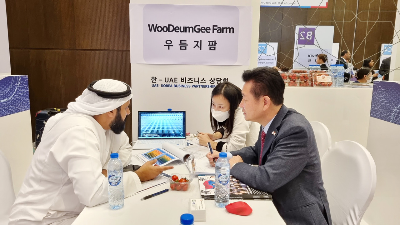 우듬지팜(주) 최근 두바이에서 열린 한-UAE 비즈니스 상담회에 참석해 K-스마트팜 및 토망고 재배 기술로 상당한 수출상담 실적을 거뒀다. 