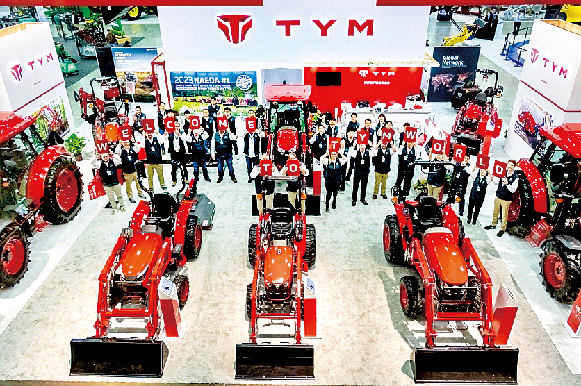 TYM은 농기계 수출 시장 개척을 위한 행보의 일환으로 미국 최대 농기계 박람회, ‘NFMS 2024’(National Farm Machinery Show)와 ‘2024 캘리포니아 농기계 박람회’(World Ag Expo)에 참가했다.