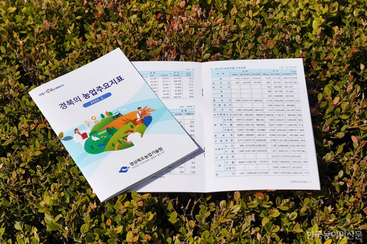 경북도농업기술원이 발간한 ‘경북의 농업주요지표’ 책자