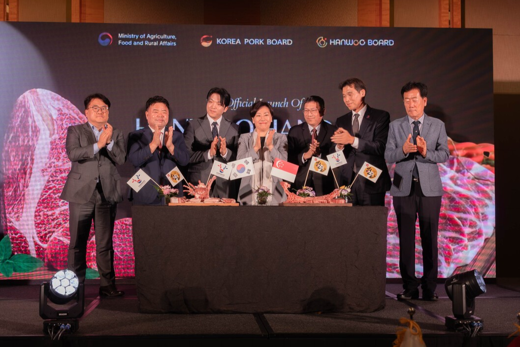 지난 1월 30일 싱가포르 마리나 베이 샌즈에서 '2026년 싱가포르 한우·한돈 수출 런칭 행사'가 펼쳐졌다.&nbsp;