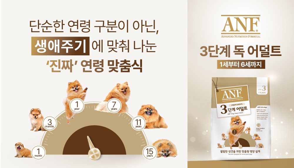 우리와(주), 반려견 생애주기 맞춘 'ANF 독' 연령별 사료 출시 - 뉴스 썸네일 이미지